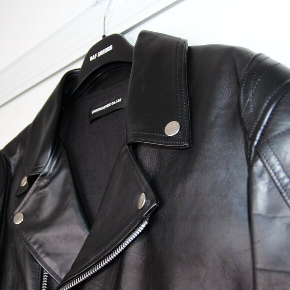 BNWT SS19 UNDERCOVER BOOTLEG TRUTH LEATHER JACKET 3 - Picture 4 of 15